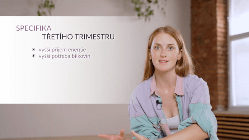 Výživa ve 3. trimestru